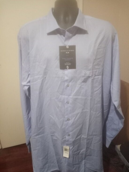 Shaquille O'Neal Other - New Shaquille O'Neal XLG Tall Fit Blue Dress Shirt Men's (3XL) 19 37/38 NWT